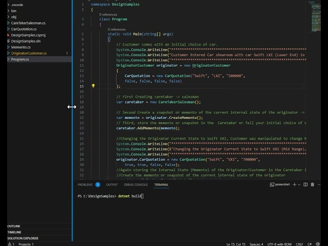 Memento Design Pattern