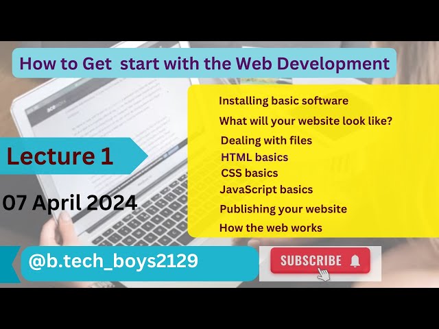 Getting Stared with the web || How to start web development ||what should be learn.