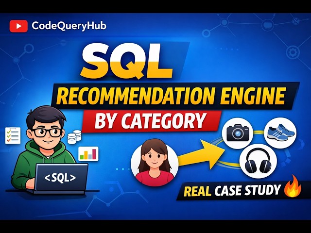 Build a Recommendation Engine using SQL | Category-Based Case Study #sqltutorial #codequeryhub