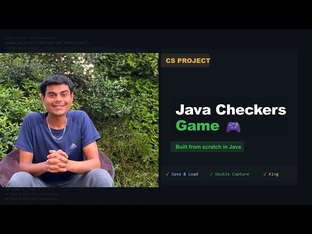 We Built a Java Checkers Game for Our CS Assignment (Here's How) ⬛🟪🔴