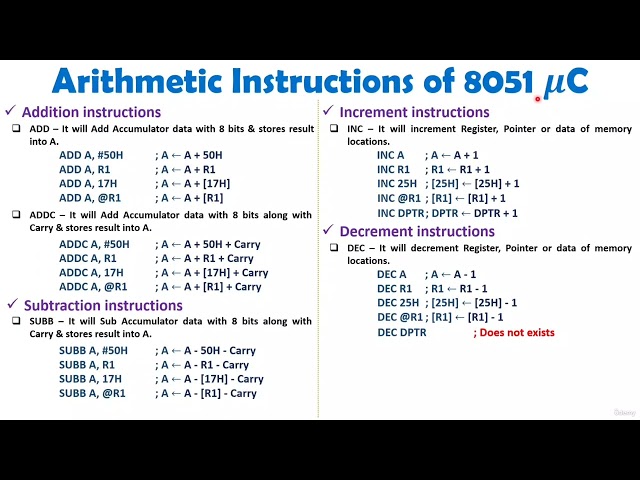 4  Arithmetic Instructions