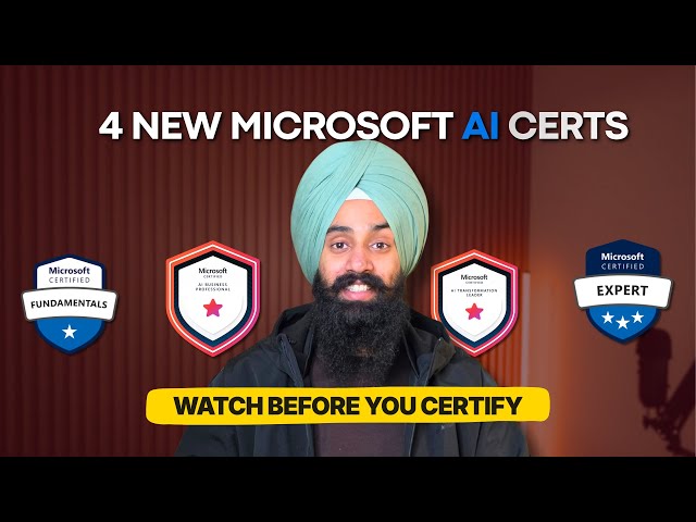 Microsoft's New AI Certifications - What You Need to Know Right Now