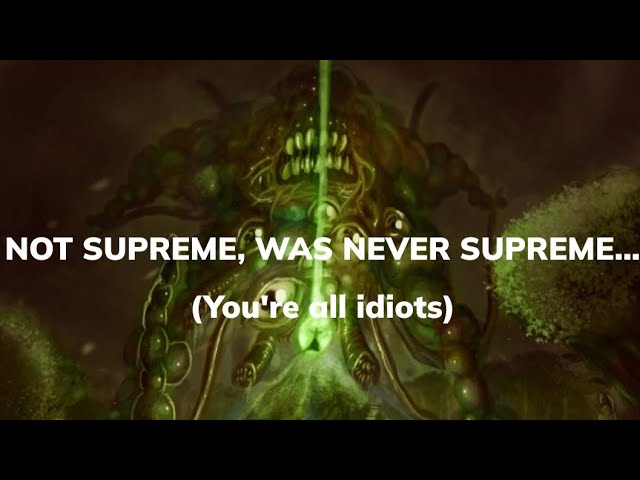 Yog-Sothoth is NOT the Supreme Being of the Cthulhu Mythos. Never was, never will be.