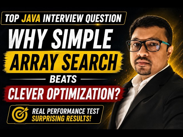 Top Java Interview Question Why Simple Array Search Beats Clever Optimization