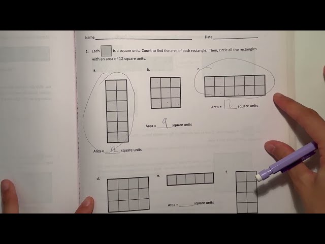 Eureka Math Grade 3 Module 4 Lesson 2 Homework | #mathwithaubrey #answers