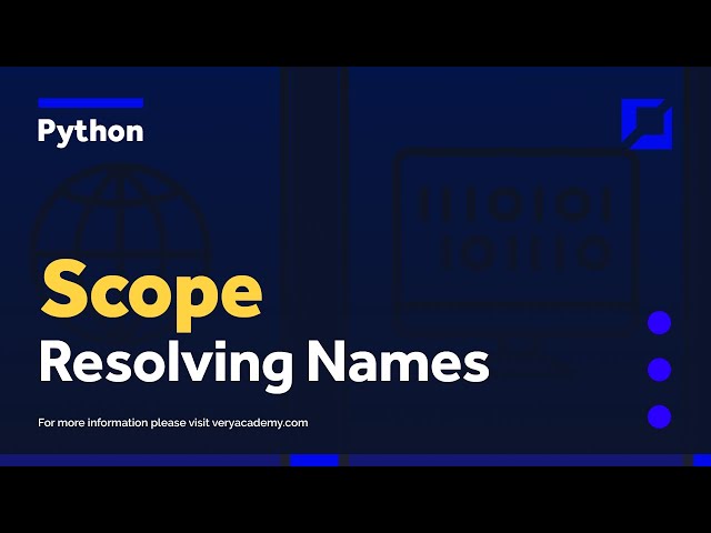 Python Scope | Namespaces | Name Resolution and First-Class Objects