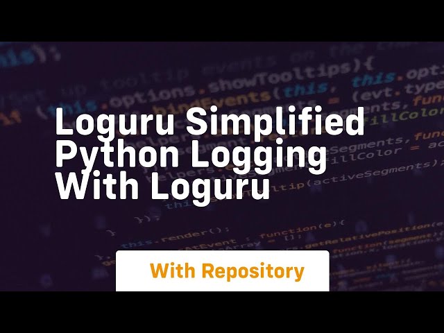 loguru simplified python logging with loguru