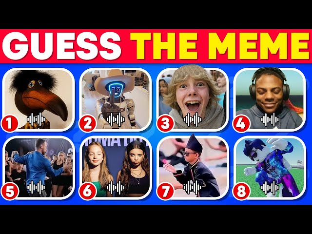 Guess The Meme By Song & Vocie | 2025 Famous Meme Quiz