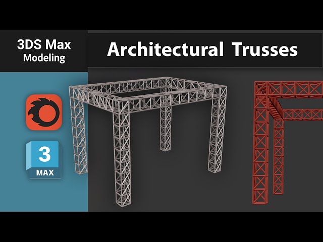 Full Architectural Truss Modeling Tutorial in 3ds Max | Lattice Modifier