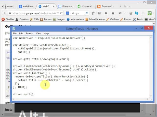 WebdriverJS