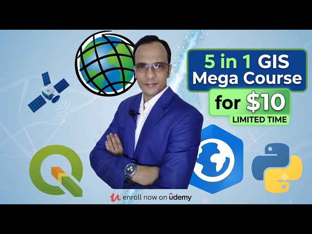 💻 5 GIS Courses in 1! 291 Lectures for $10 (Offer Ends September 22)