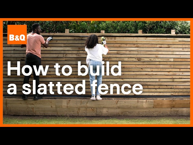 How to build a slatted fence | DIY