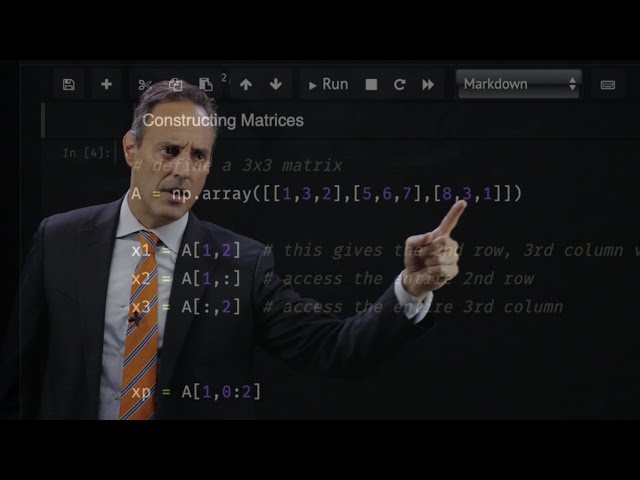 Scientific Computing with Python:  Vectors and Matrices