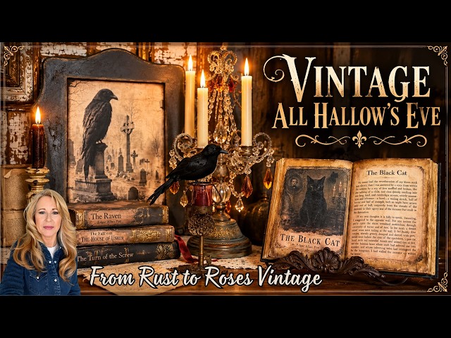 Vintage All Hallow’s Eve | Thrifted Décor with a Dark Victorian Twist