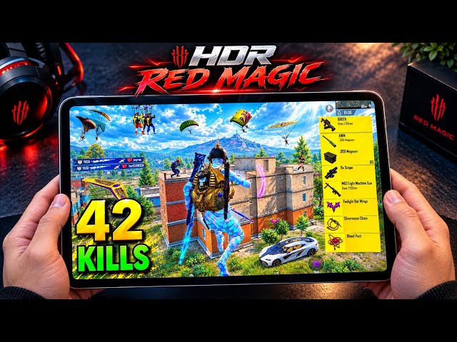 PUBG Mobile on RedMagic Gaming Tablet 🔥 Ultra Max Graphics + 165FPS | BGMI Gameplay HDR 90