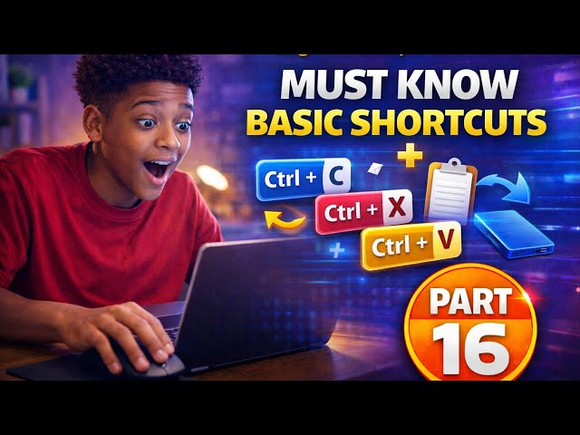 Essential Computer Shortcuts for Beginners - Computer Lessons Part 16