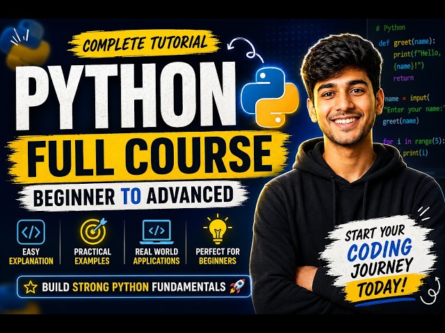 Complete Python Course | Learn Python from Zero to Advanced