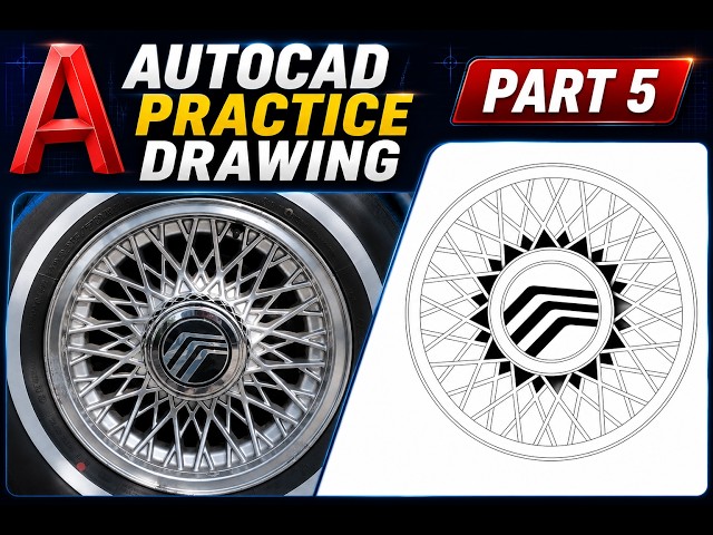 AutoCAD Training  Practice Drawing – Part 5