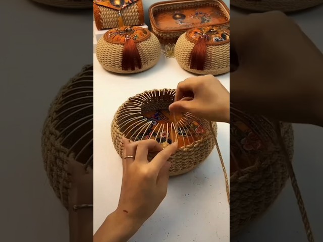 Easy DIY Jute Woven Storage Basket / Bowl Craft Tutorial for Beginners