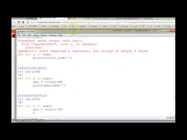 ord and chr functions in python
