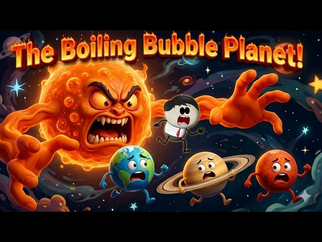 The Boiling Bubble Planet! | #aumsum #kids #science
