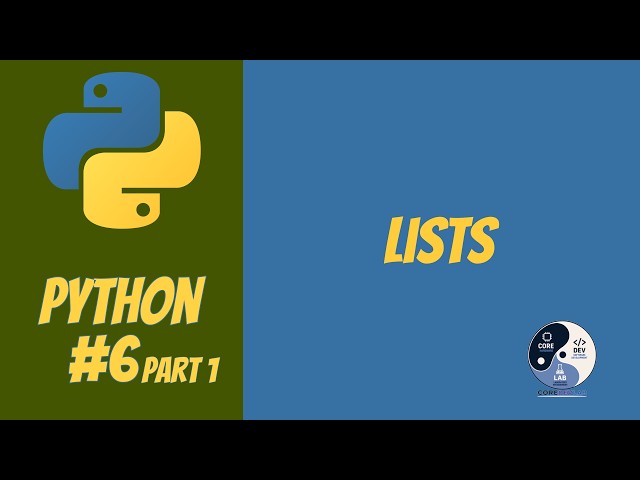 6 - Python | Lists | Part 1