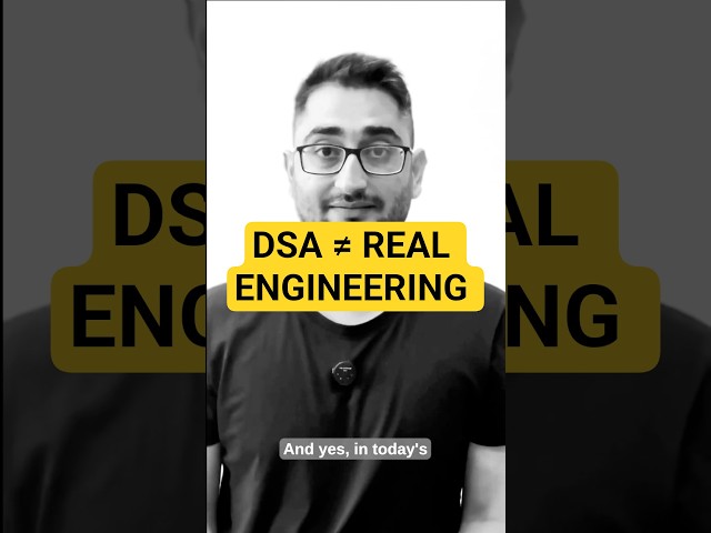 DSA vs Real Software Engineering Skills | What They Don't Tell You