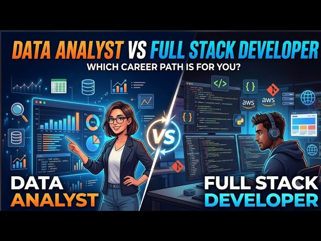 Data Analyst vs. Full-Stack Developer: Which Tech Career Path is Best for You? | Data Science Guide