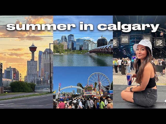 summer days in calgary vlog: calgary stampede, bow river & festivals