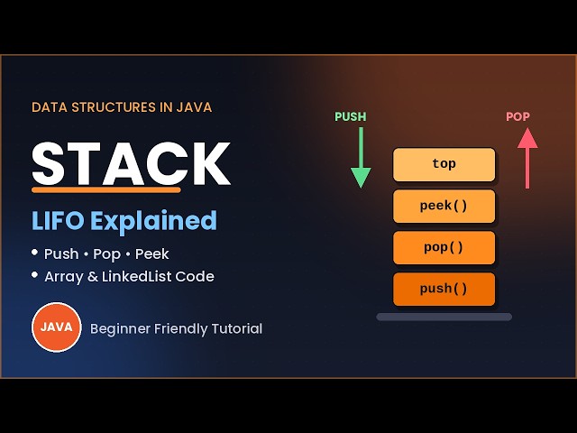 Stack Data Structure in Java – Full Explanation with CodeStack in Java Explained | Push, pop