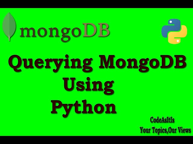 Python MongoDb Tutorial #4 - Fetching/Querying Documents/Data in MongoDb Atlas using PyMongo