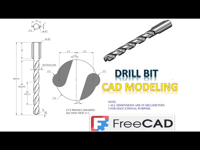 DRILL BIT CAD MODELING