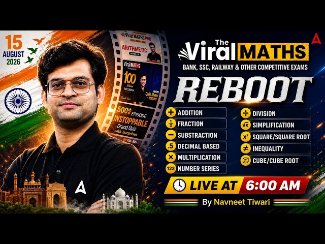 Viral Maths Reboot | Complete Maths for Bank, SSC and Railway Exams 2026