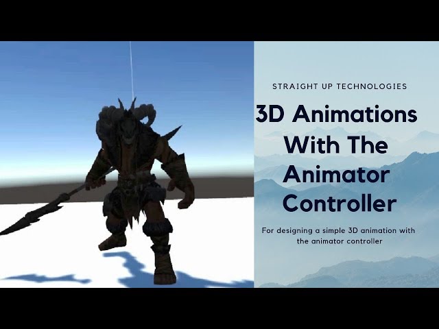 Unity Basics : Learn 3d animation with Animator Controller