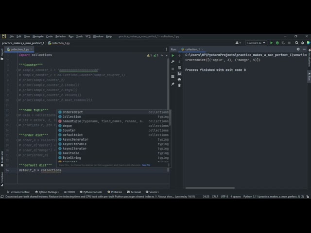COLLECTIONS MODULE IN PYTHON