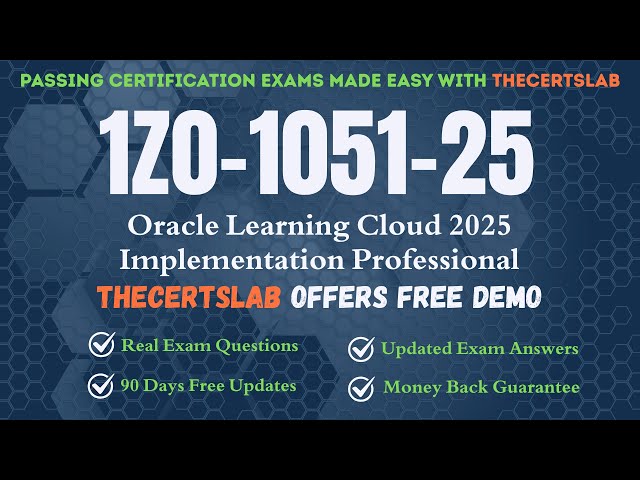 1Z0-1051-25 PDF Questions | Oracle Learning Cloud 2025 Implementation Professional Exam