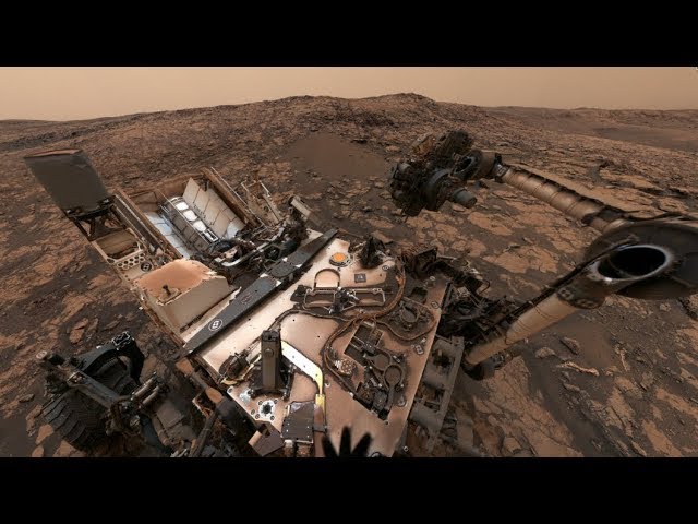NASA's Curiosity Mars Rover on Vera Rubin Ridge (360 View)