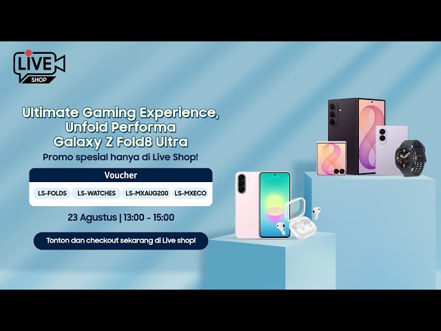 Live Shop|Ultimate Gaming Experience, Unfold Performa Galaxy Z Fold8 Ultra - 23 Aug 2026 |Samsung ID
