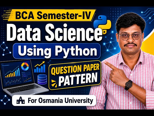 🎯 Data Science Using Python | Question Paper Analysis & Exam Strategy | BCA Semester- IV #exam