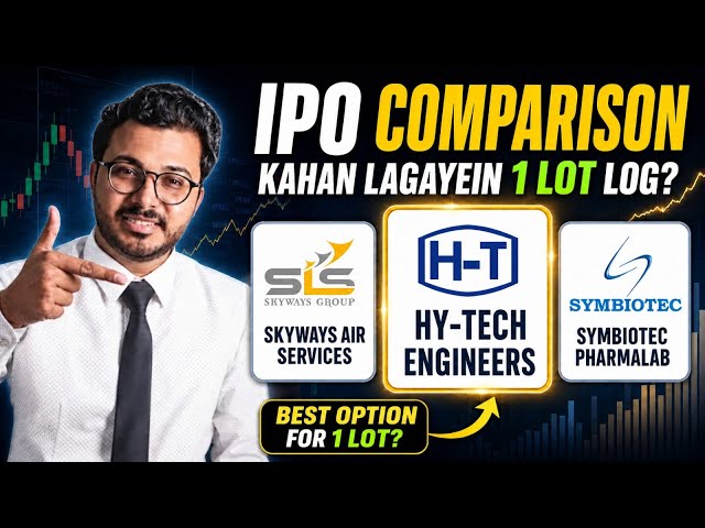 IPO comparison | Skyways Air vs Symbiotec vs Hy-tech IPO GMP | Hi tech | Tempsens IPO allotment