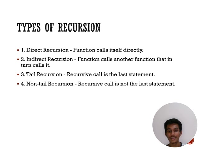 Recursion in c language 