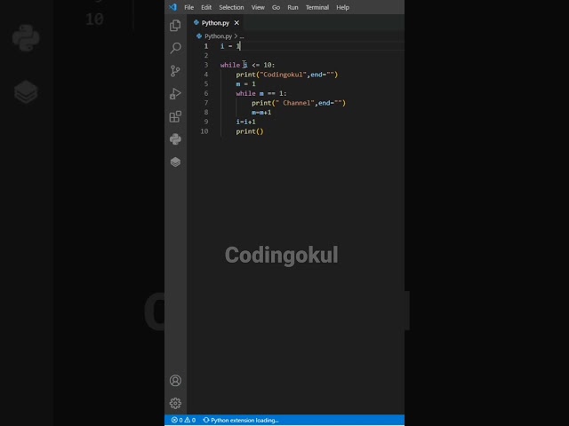 What is Nested while loop in Python in Tamil