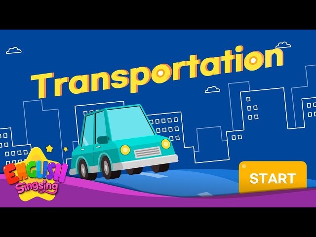 Transportation [Kids Vocab] 🚘 Car, Bus, Train, Helicopter & Vehicle Words