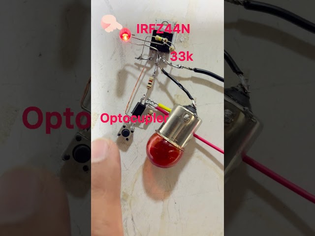 Short Circuit Protection using Optocoupler #circuit #scienceexperiment #diyelectronics #diy