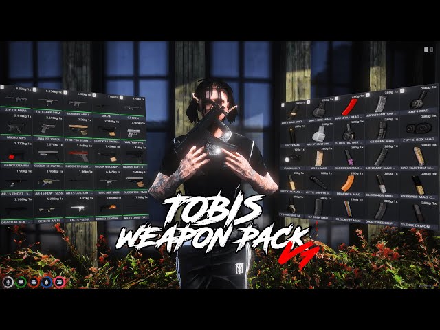 Tobis Weapon Pack V1 | Custom FiveM Weapon Pack | Best Weapon Pack For RP !