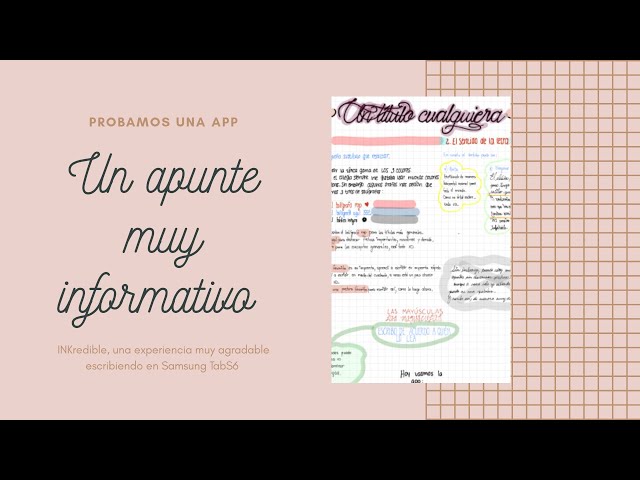 INKredible en mi Samsung TabS6 Android || ¿Cómo haría un apunte digital sencillo? || by Liz