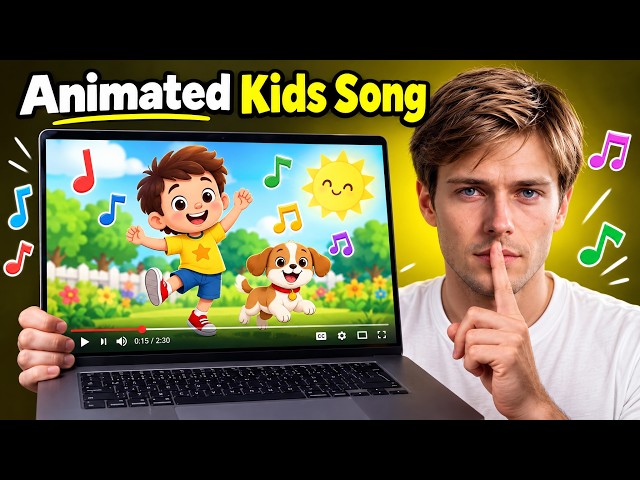 I Made a Faceless Kids Music Video Channel (Full Atlabs Tutorial)