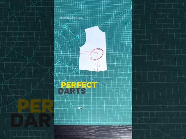 How to sew Darts correctly! #patternmakingtutorial #sewingpatterns #patternmaking #dartmanipulation