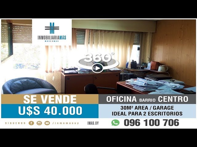 360°- En Venta: Oficina con Garage en Centro