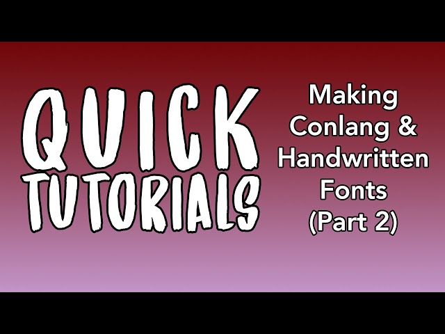 Making Conlang & Handwritten Fonts (Part 2) | Tutorial #Shorts